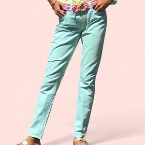 Light Blue Mid Rise Skinny Jeans
